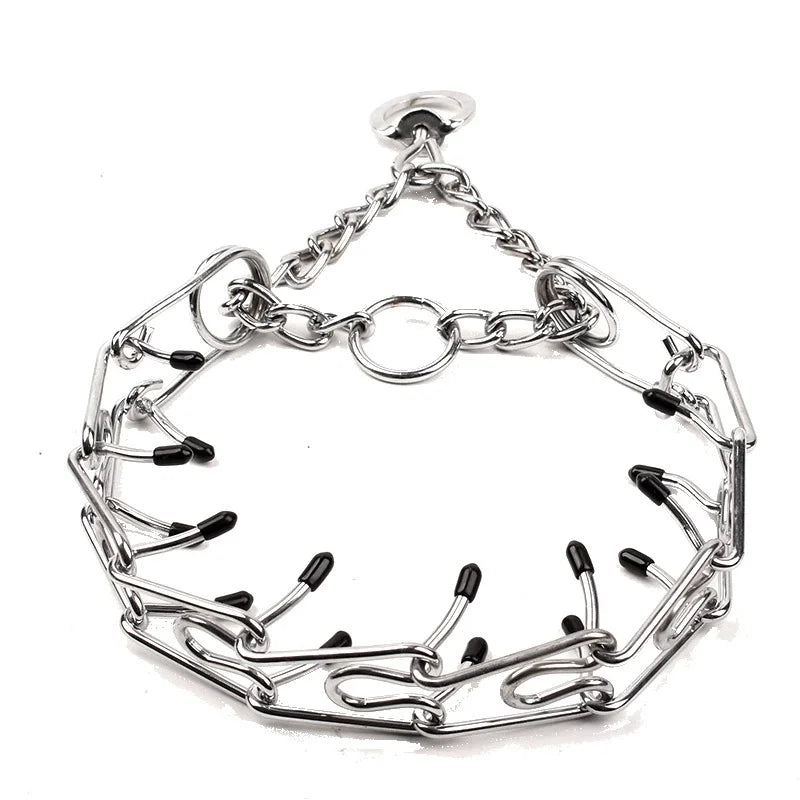 No Pull Choke Metal Iron Prong Pet Dog Collar for Dog
