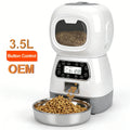 3.5L Automatic Dog Feeder Smart Food Dispenser Wifi Cats Dogs Timer Stainless Steel Bowl Auto Dog Cat Pet Feeder Pet Supplies