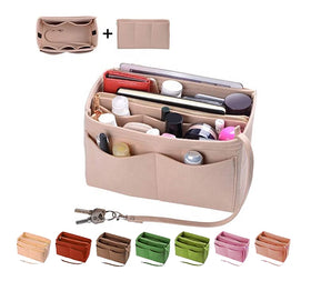 2024 Factory Multi-function Woman Bag in Bag Leisure Felt Removable Insert Cosmetic Luxury Bag Organizer
