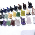 Wholesale Hand Carved Mixed Crystal Gemstone Cartoon Character Carvings for Gift