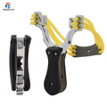 Piaoyu Outdoor Alloy Folding Slingshot Precision Shooting Competitive Toy for Hunting Fast Pressing Sling Shot