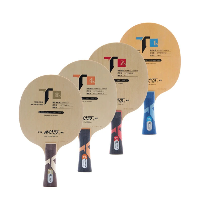 Yinhe T1S T2S T3S T4S T8S Series Ping Pong Products Hinoki Wood Carbon Fast Offensive Table Tennis Blade