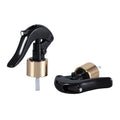 28/410 24/410 24 28mm Mini Trigger Sprayer Black Shiny Gold Aluminum Closure Trigger Sprayer Hand Bottle Pump