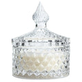 Wholesale Clear Empty Luxury Glass Candle Jars with Glass Lid Eco-friendly Customized Sizes for Valentine's Day Home Decoration