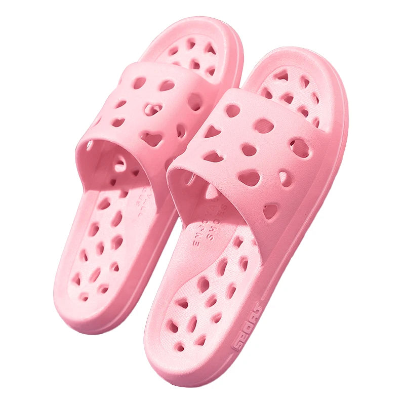 Greatslides Slide ManufacturerHot Selling Pink Slippers for WomenBathroom Flat Sandals for Women Wholesale