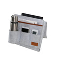 Customized  Felt Bedside Storage Bag with Bottle Holder Hanging Caddy Bag Organizer