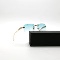 Trendy 2023 High Quality Sun Glassesfashion Mans Rimless Sunglasses Uv Protection Wholesale Shades Sunglasses