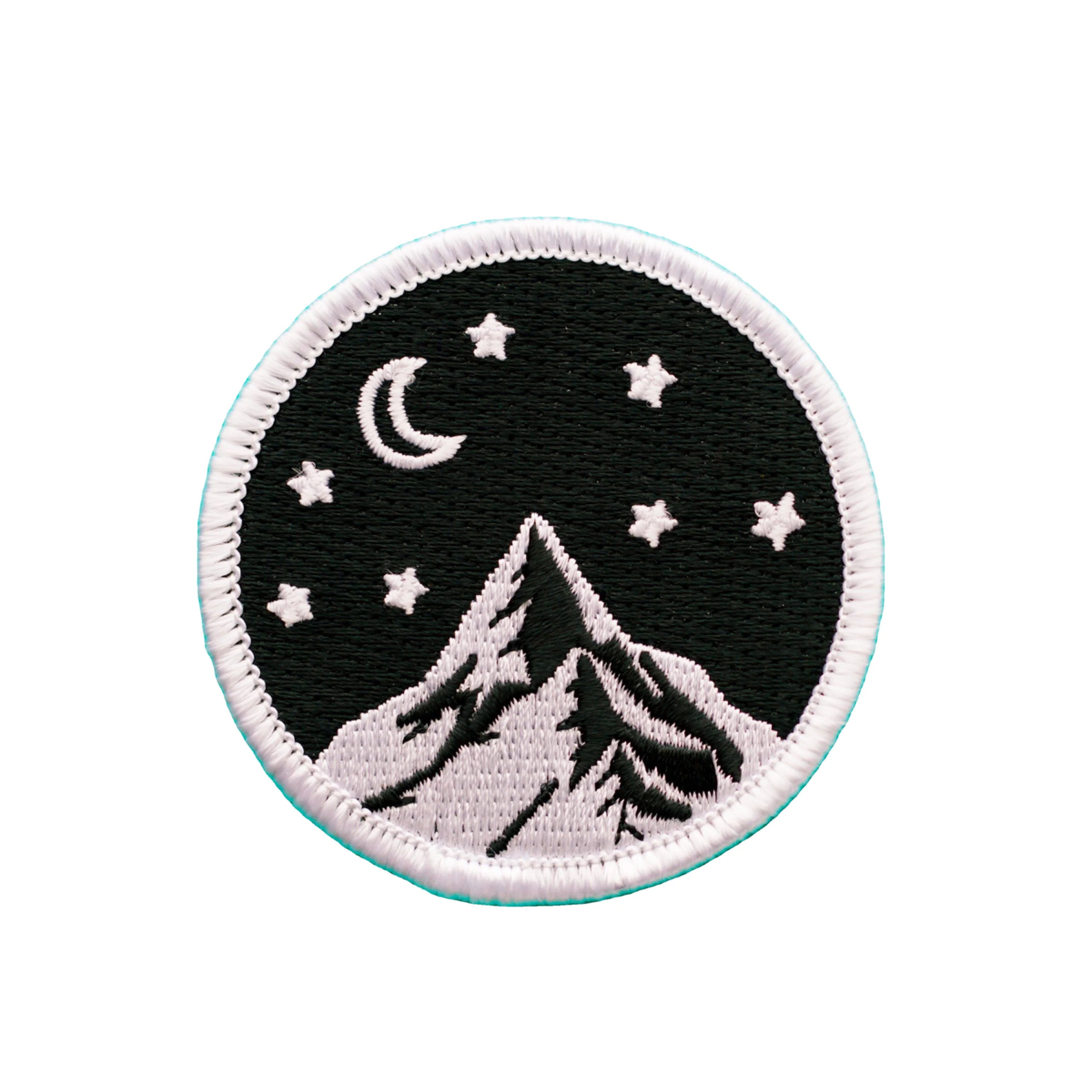 Wholesale Custom Brand Logo Merrow Border Woven Stick Sew on  Patches for Jackets Clothing Sequin Embroidery Patches