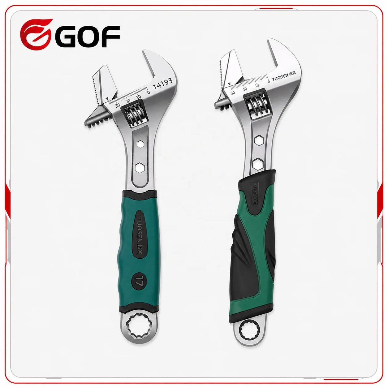 8/10/12 Inch Adjustable Carbon Steel Wrench 1pc Box Set Multifunctional Flexible Turbine Design Large Opening Industrial Grade