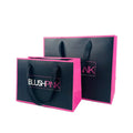 2025 New Multi Printed Logo Cosmetic Lipstick Black and Pink Paper Bags Packaging Gift 250gsm Paper Bag