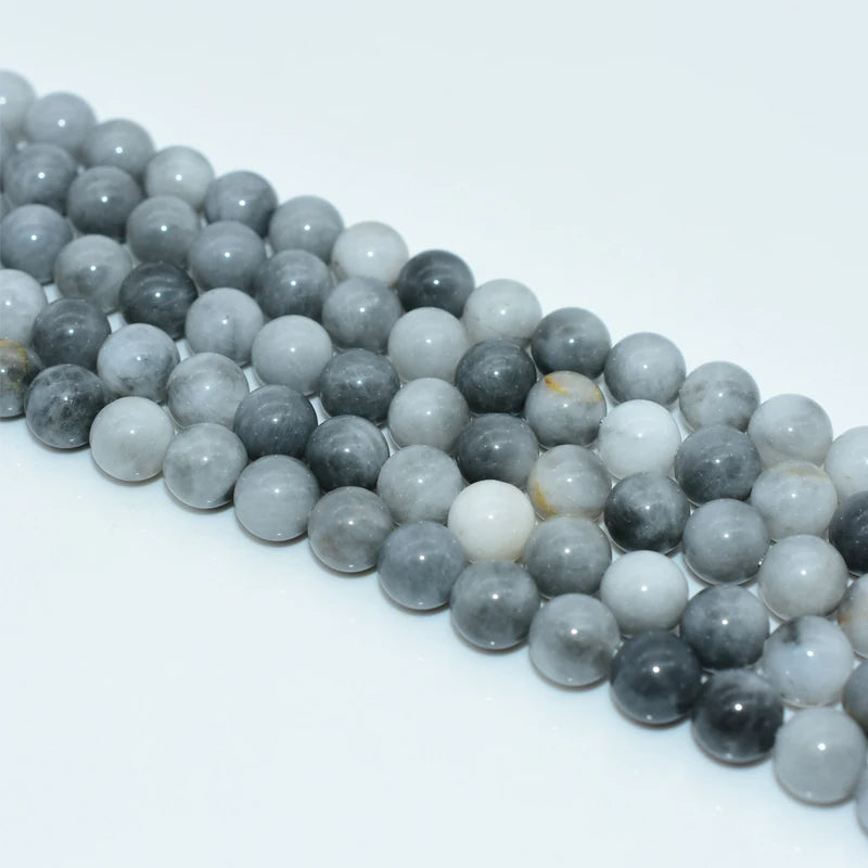 Trade Ansurance 6/8/10/12mm High Grade Natural Hawkeye Agate Loose Beads