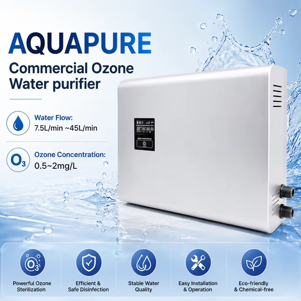 Commercial Electric High Capacity and Efficiency Faucet-Mounted 90W Corona Discharge Ozone Water Purifier