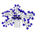 Wedding Hair Comb Blue Crystal Bridal Hair Accessories for Bride and Bridesmaids Wedding Hair Piece