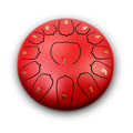 2024 New Design 6.5inch  (15cm) 13Note Red Hank Drum Balmy C Key Stainless Steel Rain Tongue Drum