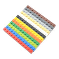 Yuetian ABS Plastic 1x12 Hole Bulk Small Particle Kids Educational Building Blocks Bricks NO.6112