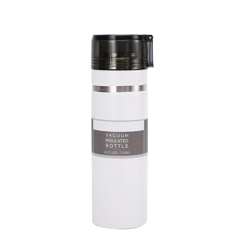 FX Factory Wholesale BPA-Free 304 Stainless Steel Insulated Sport Water Bottle with Handle Leak-Proof and 3D Mugs Design