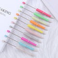Eco-friendly Various Color Wheat Straw Ballpoint Beaded Writing Pens