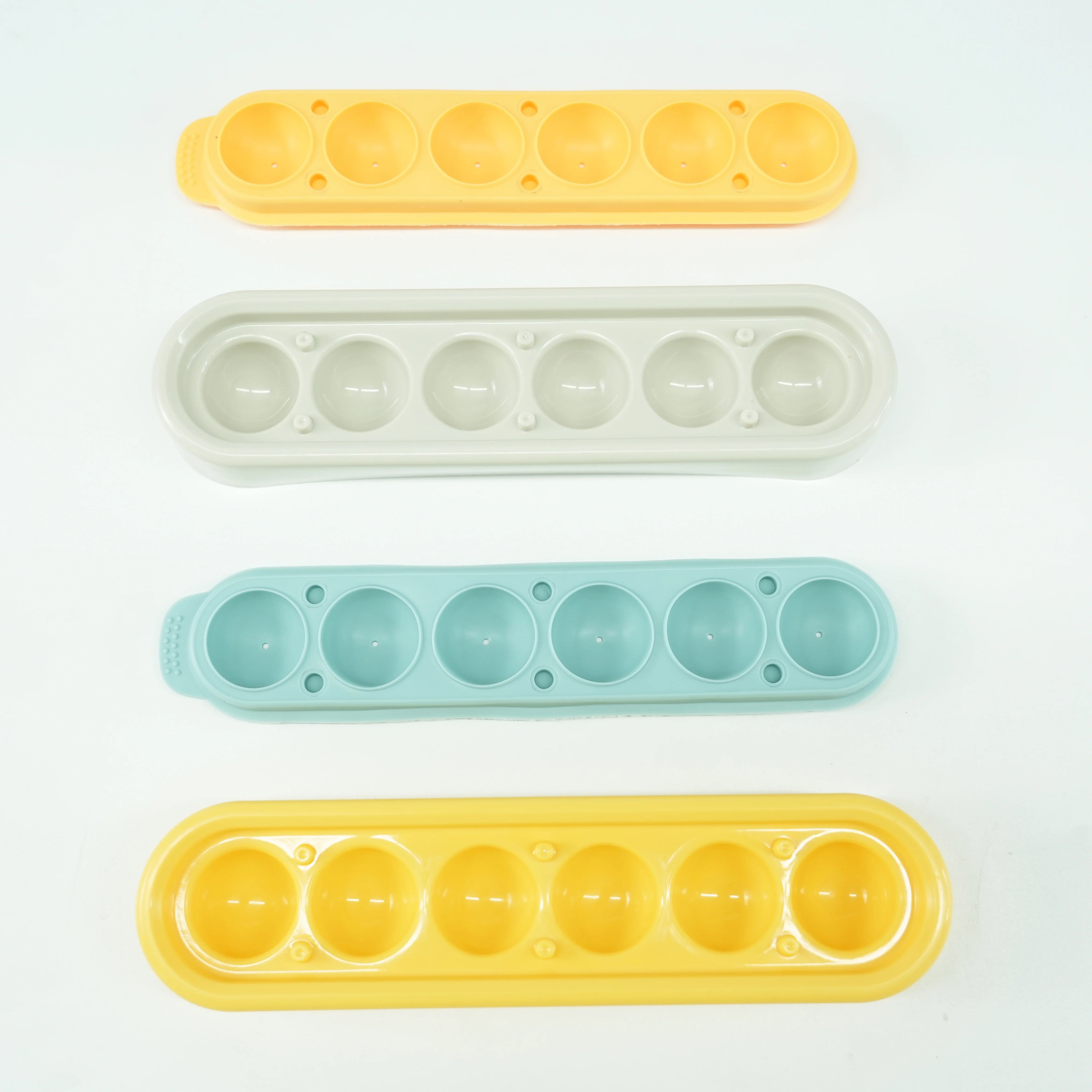 Best-Selling Online 6-Cavity  Ice Hockey Mold New Summer Transparent Crystal Ball Food Grade Manufactured Top Ice Hockey