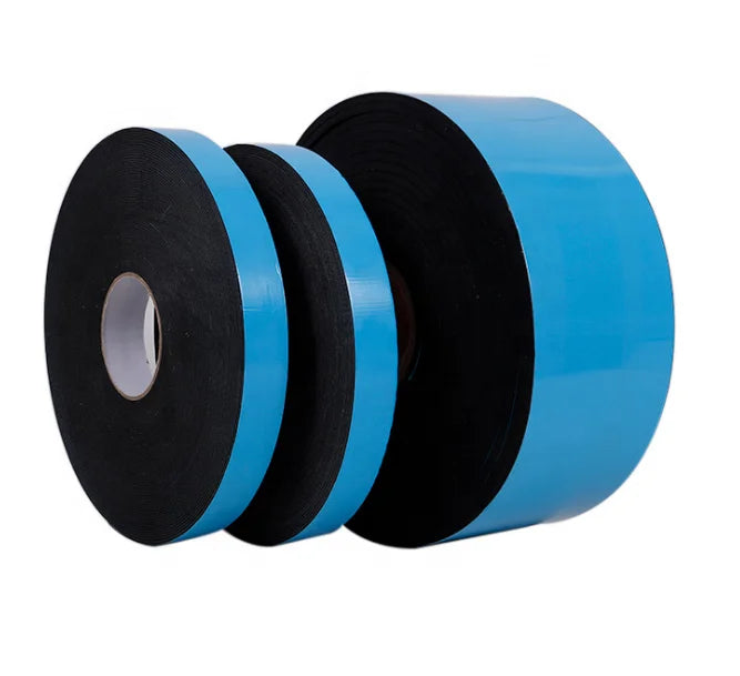 Free Sample 0.5mm 0.8mm 1mm 1.5mm 2mm 3mm 5mm Solvent Acrylic Glue Blue Liner White Black Double Sided Self Adhesive Foam Tape