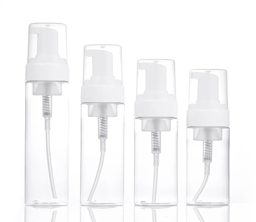 50ml 100ml 150ml Cosmetic Plastic Packaging Foaming Lash Shampoo Bottles Eyelash Foam Facial Cleanser Liquid Foam Pump Bottles