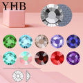 YHB 128-153 HF High Quality 12cut Top Hotfix Flatback With Glue Rhinestones for Bags Shoes Garment Phone DIY Nail Art Rhinestone