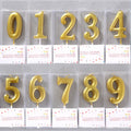 Low Price Gold Paraffin Wax Number Birthday Stand Candles for Birthday Xmas Parties & Weddings-Eco-friendly Non-Toxic Smokeless