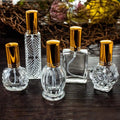 Portable Clear Screw Cap Perfume Glass Bottle Free Sample Refillable Cosmetic Atomizer Fine Mist Empty Portable Spray Bottle