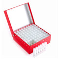 81pcs 1ml Clear Glass Mini Spray Vial Bottle with Pump Sealer Cryogenic Freezing Cardboard Tube Package Box