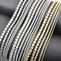 Basic Color Zircon Cup Chain Dense Claw Crystal Rhinestone Chain DIY Decoration Bracelet Jewelry Clothing Accessories