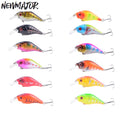 NEWMAJOR Printed Crankbait 7.5cm 12g Wobler Topwater ABS Fishing Lure Jigging Black Minnow Artificial Carp Fishing Hard Bait