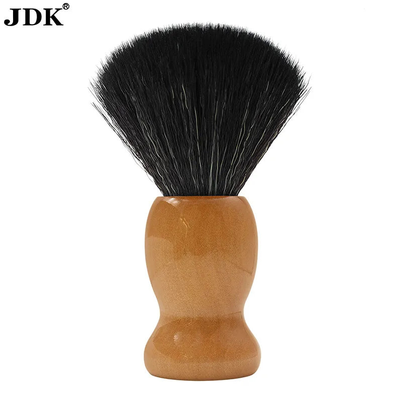 Soft Synthetic Hair Barber Brush Wooden Handle Shaving Brushes