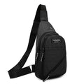 Customized Waist Sling Bag Multipurpose Waterproof Nylon Large Capacity USB Fitness Chest Bag Fanny Pack Messenger for Men Sport