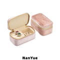 Hot Sale Mini Velvet Jewelry Box Custom Logo Portable Travel Ring Earrings Necklace Pendant Zipper Jewelry Storage Case Gift Box