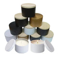 Hot Sales 4oz 6oz 8oz Round Empty Metal Matt Black White Gole Candle Tin Packing Soy Wax Candle Tin Jar Candle Contain