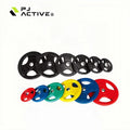 Dumbbell Barbell Piece Counter Weight Piece Big Hole Hand Grip 5cm Hole Diameter Gym Bumper Plate Set Color