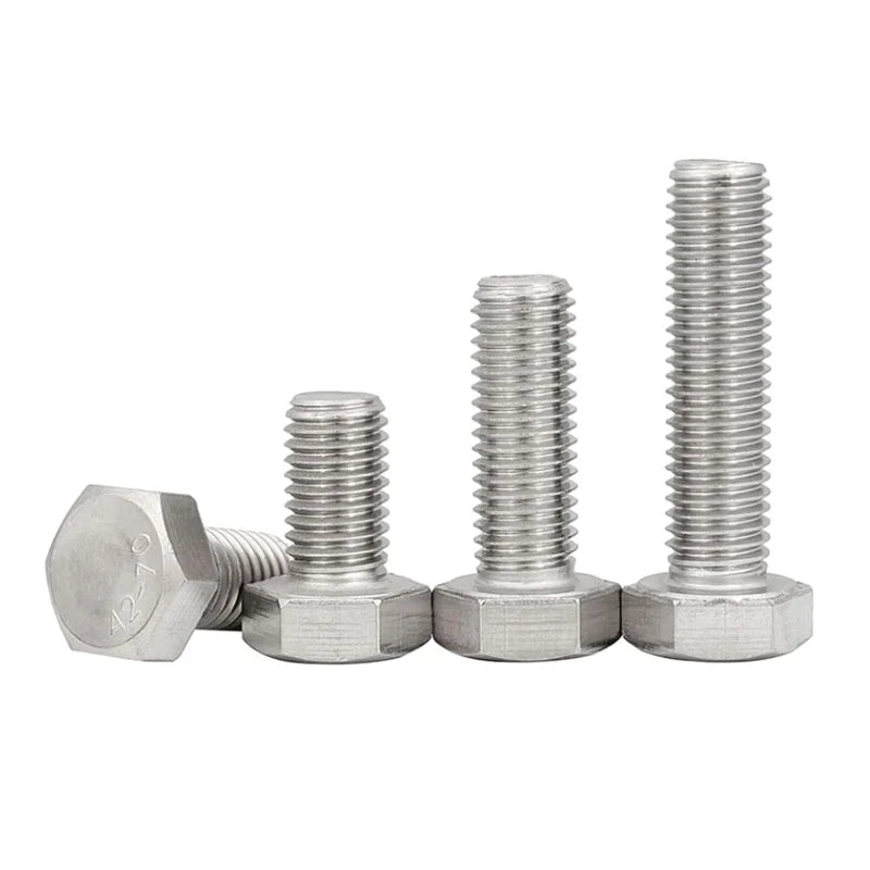 Premium Quality Steel UNC Full-Thread Hex Bolts Polished Surface Superior Durability Reliability Metric Measurement System