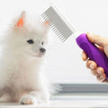 Stainless Steel Teeth Pet Grooming Comb ABS Material Grooming Tools Brush for Pet Care
