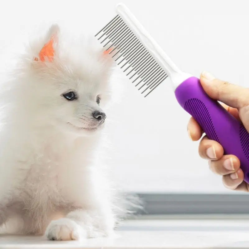 Stainless Steel Teeth Pet Grooming Comb ABS Material Grooming Tools Brush for Pet Care