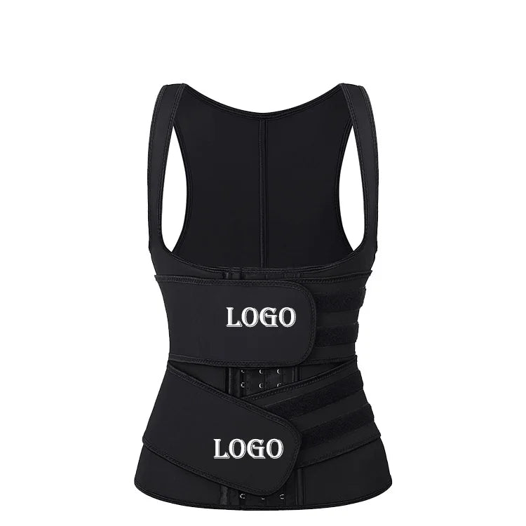 Available Latex Waist Training Corset With Double Waist Belt Waist Trainer Vest