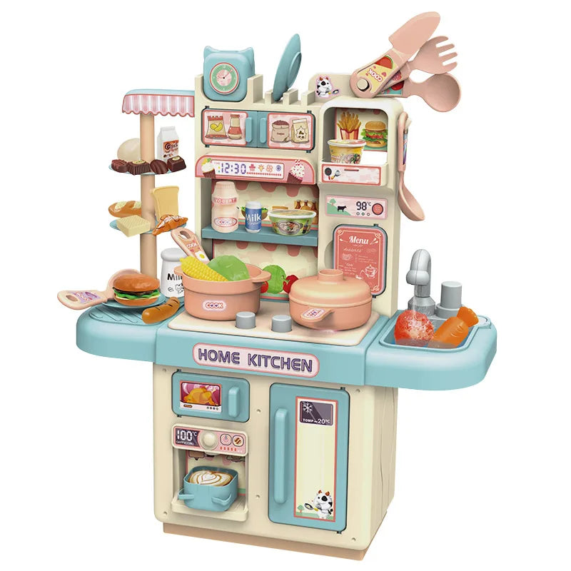 Children's Kitchen Role Play Toys Toy Kitchen Set Playing Kitchen Toy