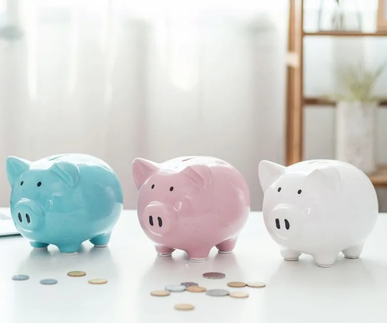 Ceramic Piggy Bank Wholesale Children's Birthday Gift Cross-border E-commerce Supply Cute Piggy Bank