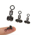360 Degree Rotation Cross Line Swivels Heavy Duty 3 Way Bearing Swivels Saltwater Fishing Rigs Connector Accessory S/M/L