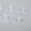Heavy Duty Transparent PVC Wall Hooks Self-Adhesive Door Hangers for Kitchen Bathroom Waterproof Jewelry Storage Wall Hook