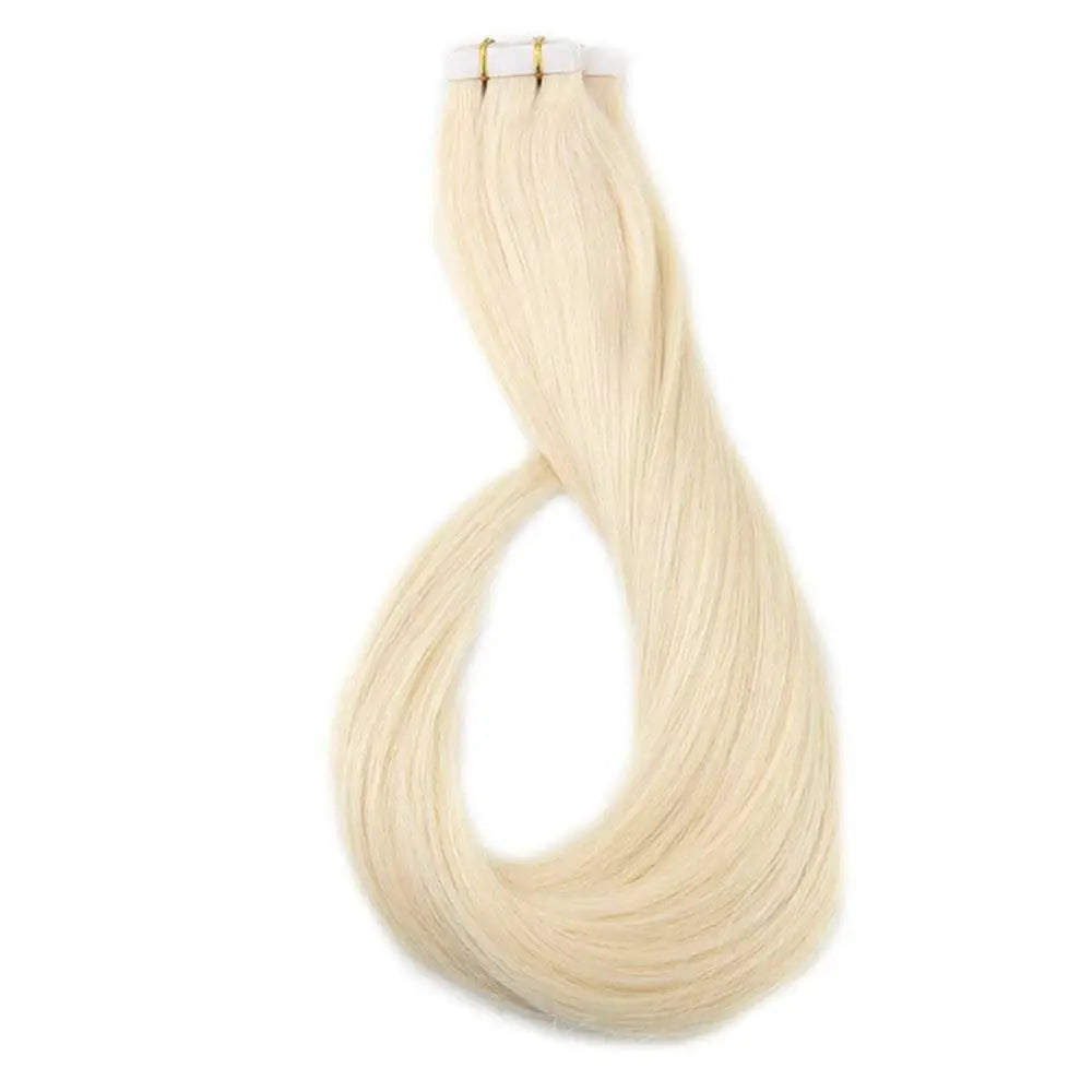India Virgin Hair Natural Straight Natural Hair Tape in Hair Extensions Human