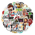50Pcs Christian Jesus Letter Graffiti Sticker for Peace Love Notebook Paper Decals Luggage Laptop Vinyl Logo Stickers