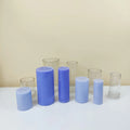 B-7001 Diy Handmade Plastic Candle Mold Acrylic Flat Roof Cylindrical Round Pillar Candle Mold Party Dinner Church