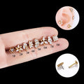 Titanium Push Pin Unisex Tragus Labret Jewelry Diamond Lip Piercing Stud