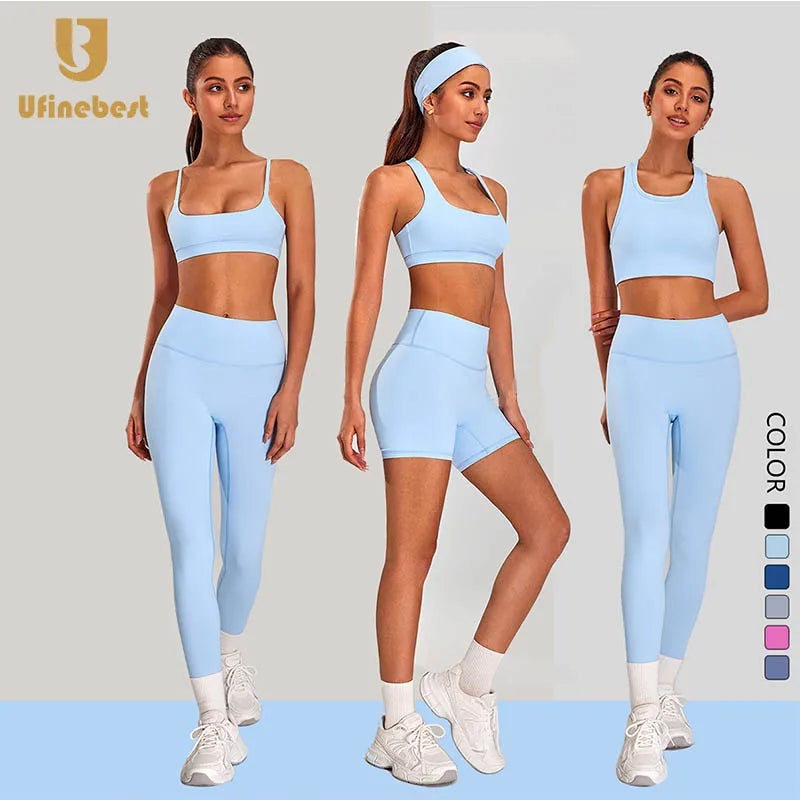 2 Piece I-back Vest Activewear Print High Waist Pilates Bra Women Leggings Gym Sports Backless Fitness Workout Sets MegaBDM