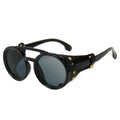 New Punk Style Round Frame European and American Men's and Women's Fashion Sunglasses 1915