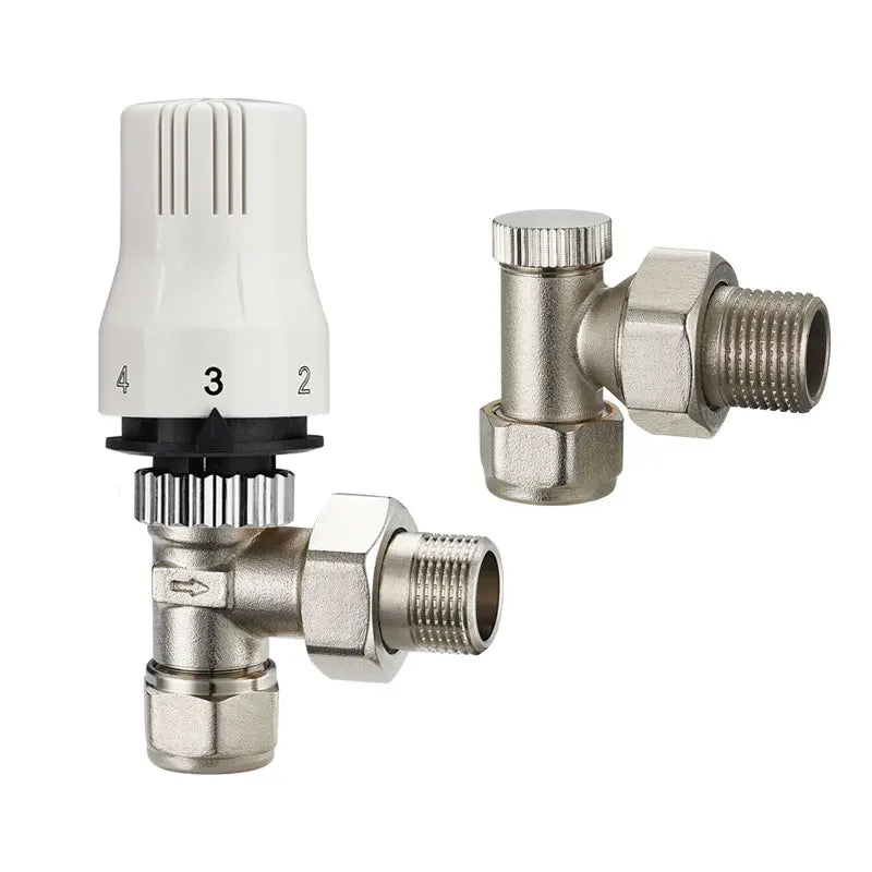 BAIYILUN Hvac Home Heating Temperature Control Head Thermostatic Radiator Valve Set
